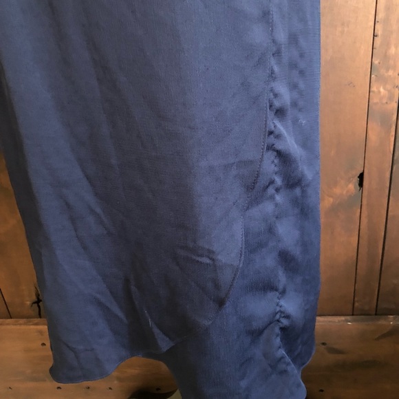 CHARLES HENRY Short Sleeve Faux Wrap Midi Dress - Picture 3 of 8